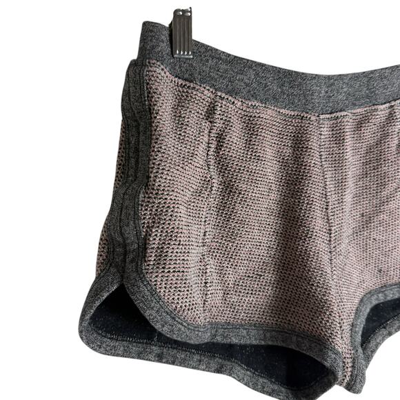 T Alexander Wang Gray Textured Knit Micro Mini Lounge Running Shorts Medium - Picture 2 of 7